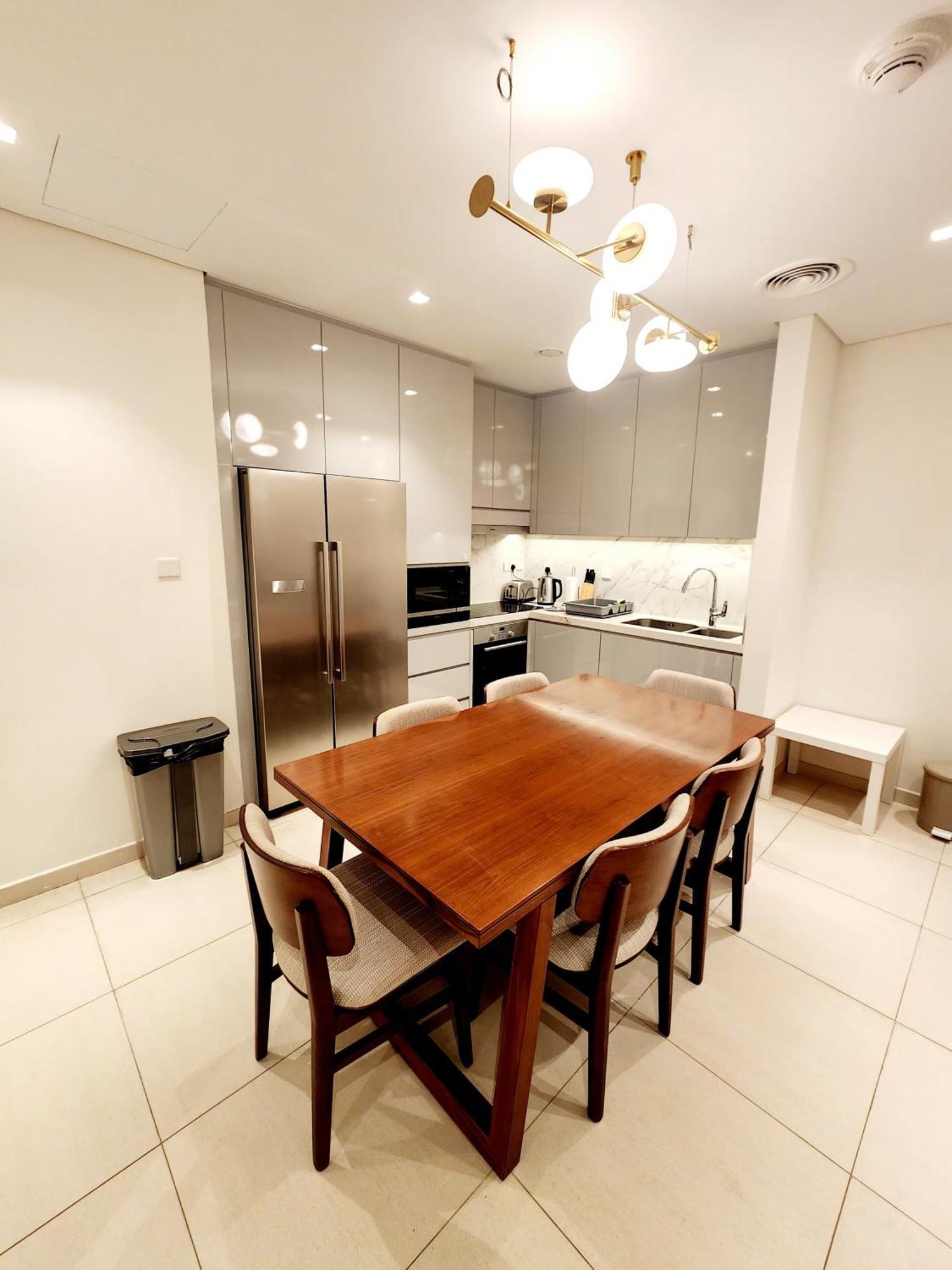 With Three Bedrooms At Address Apartment *